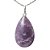 01 Pingente Nlux Gota Pedra Lepidolita Natural Pino Prata 950 - Imagem 3