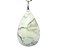 01 Pingente Nlux Gota Pedra Howlita Branca Montagem Pino Prata 950 - Imagem 1