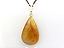 01 Pingente Nlux Gota Pedra Cristal Com Rutilo Castoação Pino Prata 950 - Imagem 2