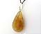 01 Pingente Nlux Gota Pedra Cristal Com Rutilo Castoação Pino Prata 950 - Imagem 1