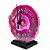 Relógio de Mesa Chapa de Ágata Rosa Pedra Natural 10 a 13cm - Imagem 3