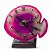 Relógio de Mesa Chapa de Ágata Rosa Pedra Natural 10 a 13cm - Imagem 4