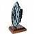 Relógio de Mesa Chapa de Ágata Azul Pedra Natural 10 a 13cm - Imagem 4
