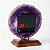 Relógio de Mesa Chapa de Ágata Lilas Pedra Natural 10 a 13cm - Imagem 5