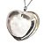 01 Pingente Nlux Pedra Coração Quartzo Cristal Pino Prata 950 - Imagem 1