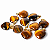 Colar Mini Coração 15mm Olho de Tigre Natural Pino Dourado - Imagem 6