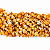 Fio Cascalho Quartzo Laranja Natural Furado 90cm Pra Pulseira - Imagem 4