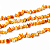 Fio Cascalho Quartzo Laranja Natural Furado 90cm Pra Pulseira - Imagem 6