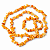 Fio Cascalho Quartzo Laranja Natural Furado 90cm Pra Pulseira - Imagem 2