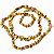 Fio Cascalho Peridoto Pedra Natural Furado 90cm Pra Pulseira - Imagem 3