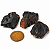 03 Cascalho Onix Preto Pedra Natural Furo Central 20 a 30mm - Imagem 2