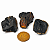 03 Cascalho Onix Preto Pedra Natural Furo Central 20 a 30mm - Imagem 4
