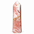 01 Ponta Quartzo Rosa Grande Lapidado 20Kg 63cm Classe B - Imagem 6