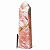 01 Ponta Quartzo Rosa Grande Lapidado 20Kg 63cm Classe B - Imagem 4