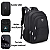 Mochila Masculina Impermeável  Reforçada Para Notebook-Preta - Imagem 2
