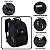 Mochila Masculina Impermeável Reforçada Para Notebook-Preta - Imagem 3