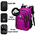 Mochila Bolsa Masculina Executiva Impermeável Notebook Usb Resistente-Rosa - Imagem 4