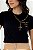 T-shirt Feminina Rosário Pérolas "Livrai-me de todo mal" - Imagem 4