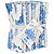 Kit tecidos Tilda something Blue Light com 10 estampas em fats de 50cm x 55cm - Imagem 1