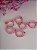 Óculos para bonecas em acrilico 3cm com 3 unidades rosa - Imagem 2