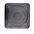 Arandela Coaxial Quadrada 6 Polegadas Preta Dsk Cq 670 Ppn - Imagem 1
