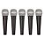 Kit 5 Microfones Profissionais Dinâmico Sv 100 - Shure - Imagem 3