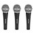 Kit 3 Microfones Vocal SKYPIX Dinâmico com Maleta SK-M58 - Imagem 5