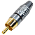 Conector Rca Profissional Cs603 Custom Sound - Imagem 1