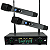 Microfone Sem Fio Duplo Uhf Tsi-8299 Plus - Imagem 1