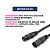 Cabo de Sinal XLR XLR Macho e Femea 50 cm ANTERA - Imagem 3