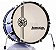 Bateria Junior Azul Metalico AZ one drum JBJ1049 - NAGANO - Imagem 3