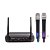 Microfone Profissional Duplo de Mão Sem Fio VHF LM-258V - LEXSEN - Imagem 1