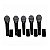 Kit 5 Microfones PRA C5 de Mão - SUPERLUX - Imagem 2