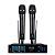 Microfone Sem Fio Uhf Duplo Dylan Qs-5 - Imagem 3