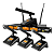 Kit Com 4 Microfones gooseneck sem fio Saconference4 - Skp - Imagem 1