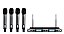MICROFONE S/FIO KARSECT KRP4R QUADRUPLO MAO RACK - Imagem 1