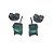 CONJUNTO CHOCKER ZIRCONIAS VERDES E ROXAS - Imagem 2