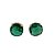 BRINCO ZIRCONIA REDONDA VERDE ESMERALDA - Imagem 1