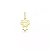 Pingente De Ouro 18k Menina De 12mm - Imagem 1