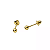 Brinco De Ouro 18k Bolinha De 2,5mm - Imagem 1