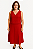 CONJUNTO BLUSA CAVADA DECOTE V E SAIA MIDI FENDA MEIO LATERAL - Imagem 5