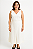 CONJUNTO BLUSA CAVADA DECOTE V E SAIA MIDI FENDA MEIO LATERAL - Imagem 6