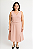 CONJUNTO BLUSA CAVADA DECOTE V E SAIA MIDI FENDA MEIO LATERAL - Imagem 4