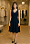 CONJUNTO BLUSA CAVADA DECOTE V E SAIA MIDI FENDA MEIO LATERAL - Imagem 3