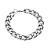 PULSEIRA GRUMET 7MM EM AÇO INOXIDAVEL IP PRATA 21CM - Imagem 1