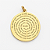 PINGENTE MEDALHA GRANDE ORAÇÃO DO PAI NOSSO EM BANHO DE OURO - Imagem 1