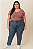 CALÇA JEANS PLUS SIZE TRADICIONAL RETA COM ELASTANO  LAVAGEM MEDIA - Imagem 1