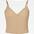 BLUSA CORSET DECOTE V ALCINHA AJUSTAVEL E ZIPER NAS COSTAS LINHO - Imagem 1