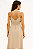 VESTIDO MIDI ALÇA AJUSTAVEL CORPO INTEIRO BORDADO ABERTURA LATERAL CRU - Imagem 2