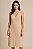 VESTIDO MIDI ALÇA AJUSTAVEL CORPO INTEIRO BORDADO ABERTURA LATERAL CRU - Imagem 1